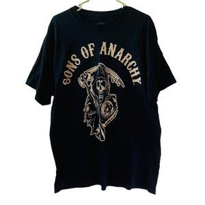 Adult T Shirt Sons Of Anarchy Official Road Gear Prospect Size XL Black